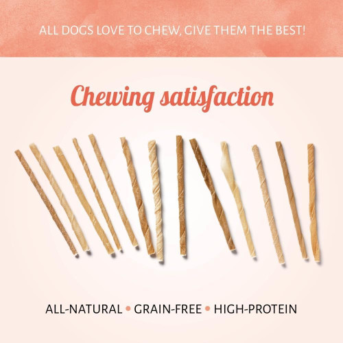 Antos Buffelhuid Roll Sticks 5"  4-6 mm hondenkluif