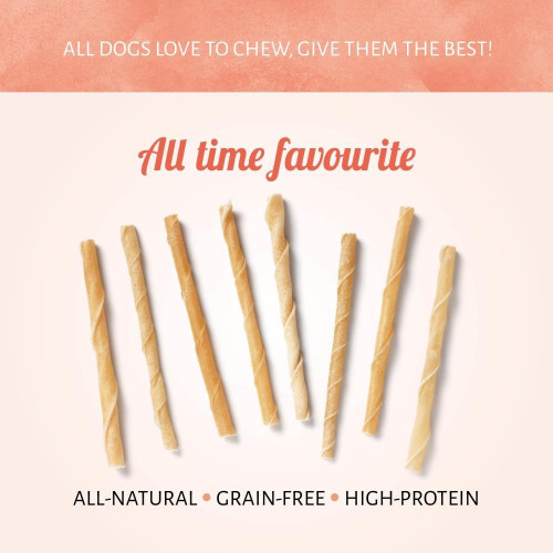 Antos Buffelhuid Roll Sticks 5"  4-6 mm hondenkluif