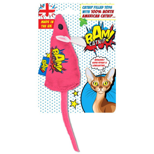 BAM! Catnip Pink Mouse kattenspeelgoed