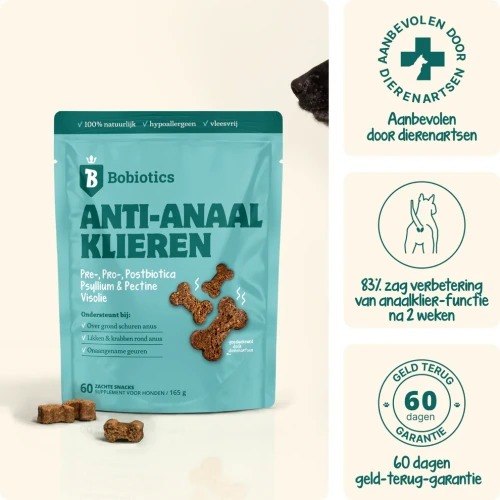 Bobiotics Probiotica Anti-Anaalklieren (vleesvrij) 60 snoepjes