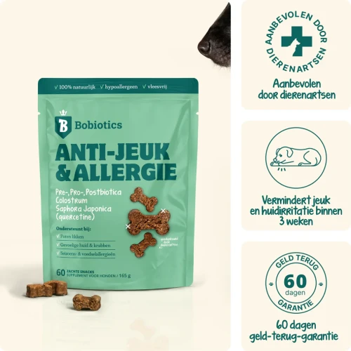 Bobiotics Probiotica Anti-jeuk & Allergie (vleesvrij) 60 snoepjes