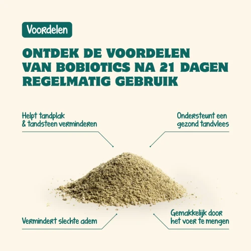 Bobiotics Frisse Adem & Gebit poeder (vleesvrij) 60 schepjes