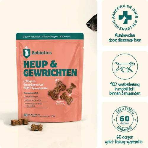Bobiotics Heup & Gewrichten(vleesvrij) 60 snoepjes