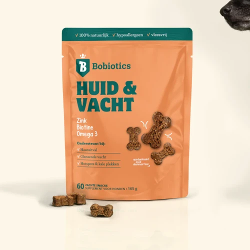 Bobiotics Huid & Vacht (vleesvrij) 60 snoepjes