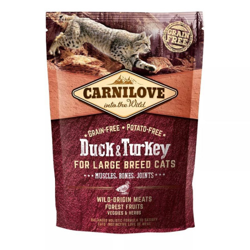 Carnilove Cat Grain Free Duck & Turkey Adult Large Breed