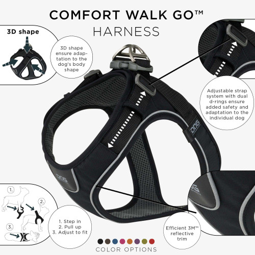 Dog Copenhagen Comfort Walk Go Harness Black