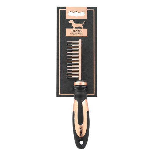 Noir metalen kam kort/lang 22 x 5,5 cm