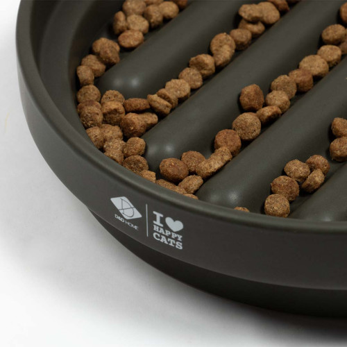 D&D Home I Love Happy Cats Slow Down Feeder Sue Doolhof groen