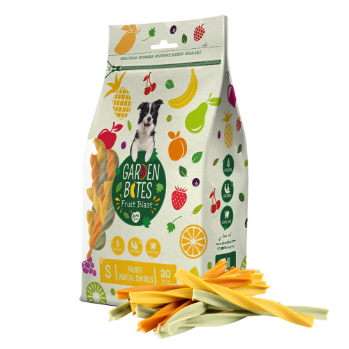 Garden Bites Fruit Blast Fruity dental swirls hondensnack