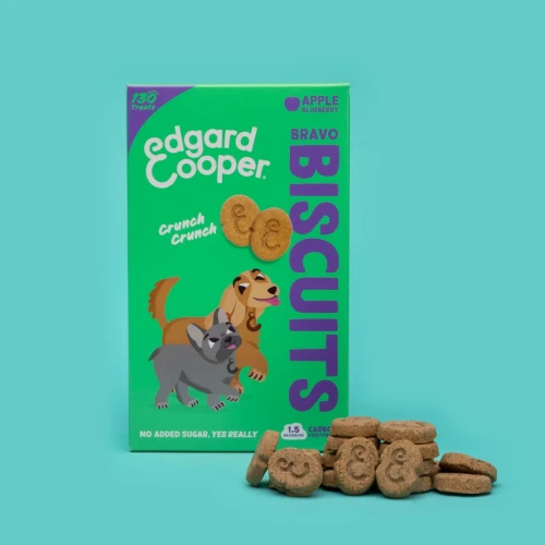 Edgard Cooper Bravo Biscuits Appel & Bosbes Hondenkoekjes 400 gr