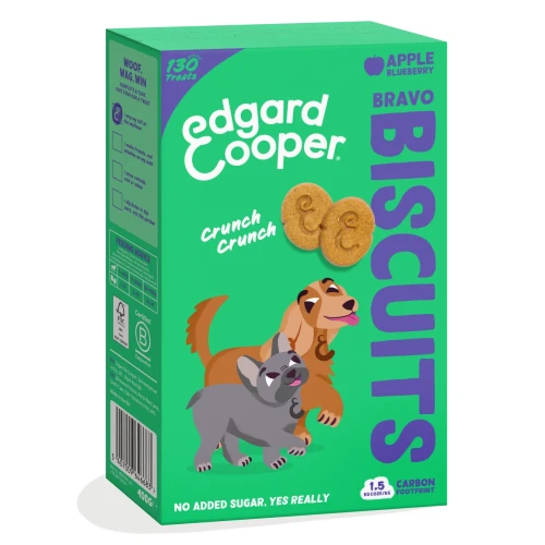 Edgard Cooper Bravo Biscuits Appel & Bosbes Hondenkoekjes 400 gr