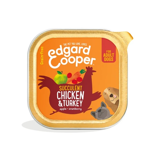 Edgard Cooper Hondenvoer kuip Adult Chicken & Turkey 150 gr