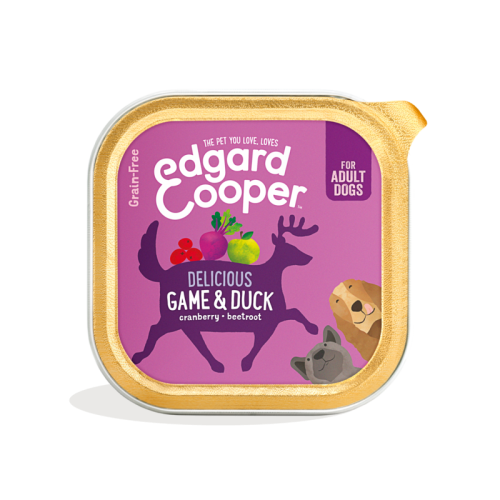 Edgard Cooper Hondenvoer kuip Adult Game & Duck 150 gr