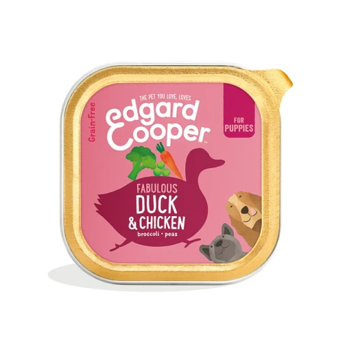 Edgard Cooper Hondenvoer kuip Puppy Duck & Chicken 150 gr
