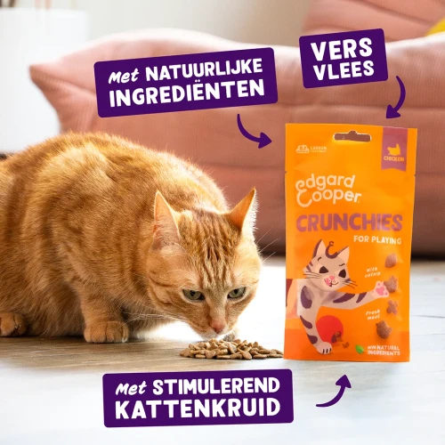 Edgard Cooper Crunchies Kattensnacks Graanvrij 50 gram