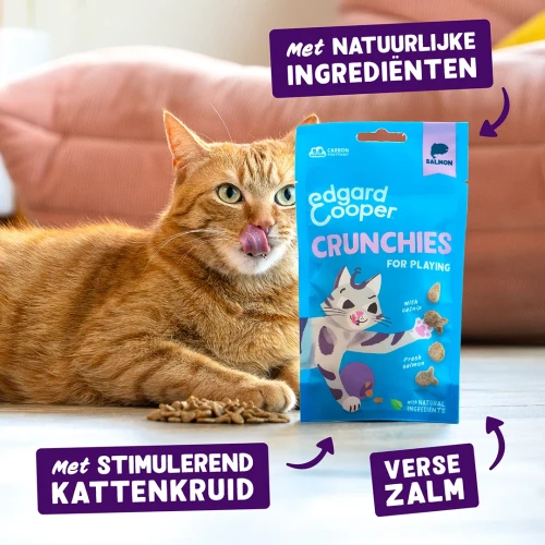 Edgard Cooper Crunchies Kattensnacks Graanvrij 50 gram