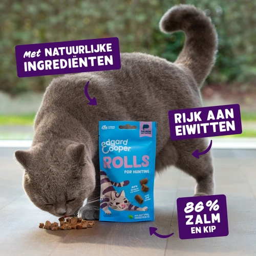Edgard Cooper Rolls Kattensnacks Graanvrij 45 gram