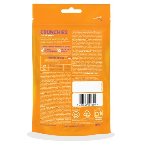 Edgard Cooper Crunchies Kattensnacks Graanvrij 50 gram