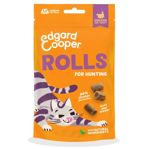 Edgard Cooper Rolls Kattensnacks Graanvrij 45 gram