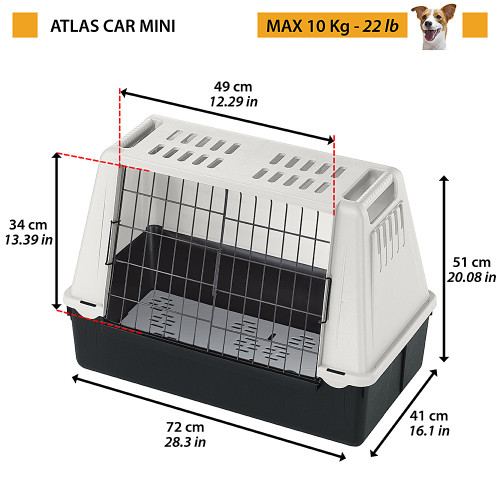 Ferplast Atlas Car Mini Grijs transportbox