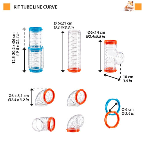 Ferplast Kit Tube Line Curve