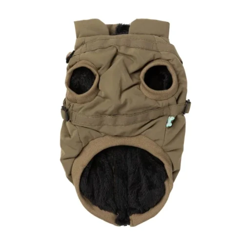 Fuzzyard Hondenjas met tuig Flash Jacket Khaki