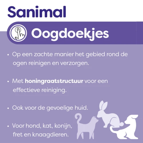 Sanimal Oogdoekjes 100 stuks