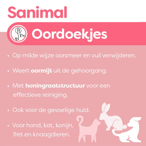 Sanimal Oordoekjes 100 stuks