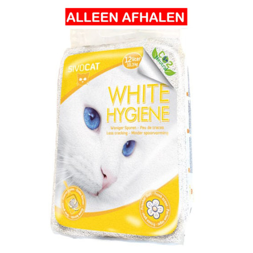 Sivocat White Hygiene Classic 2 x 12 liter (2 zakken) Kattenbakvulling