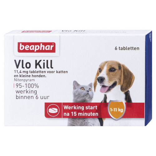 Beaphar Vlokill+ Kat/kleine hond
