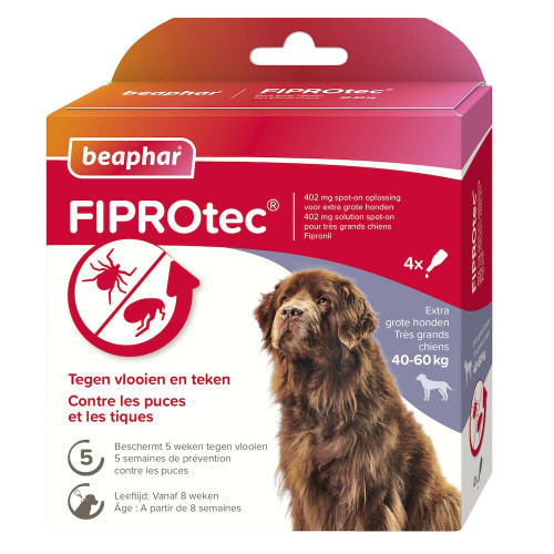 Beaphar Fiprotec Spot-On Hond 3 + 1 gratis pipet