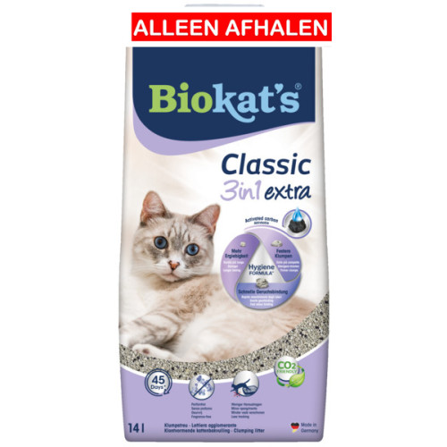 Biokat's Classic 3in1 Extra 14 Liter Kattenbakvulling