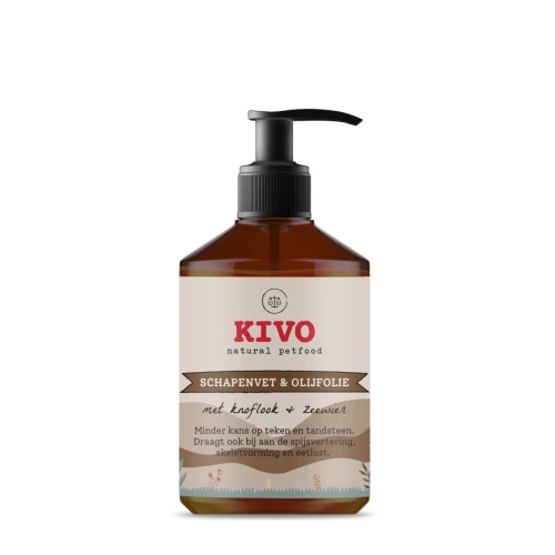 Kivo Schapenvet met Knoflook & Zeewier 500 ml