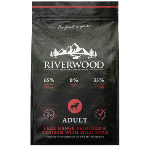 Riverwood Adult Rendier & Hert met Wild Zwijn Hondenbrokken