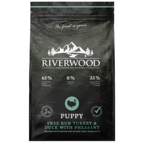 Riverwood Puppy Kalkoen & Eend met Fazant Hondenbrokken