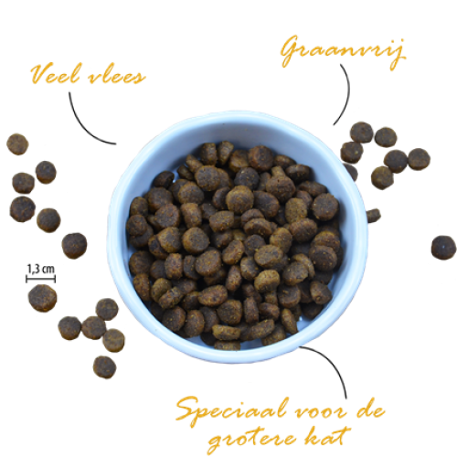 Riverwood Large Breed Eend & Kalkoen met Kip kattenbrokken