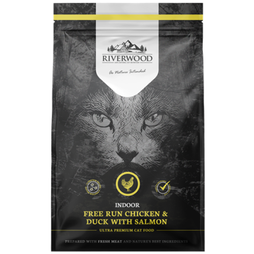 Riverwood Indoor Kip & Eend met Zalm kattenbrokjes