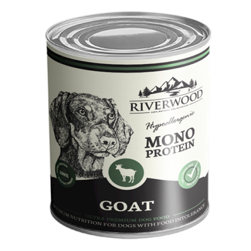 Riverwood natvoer hond Geit mono proteïne 400 gram
