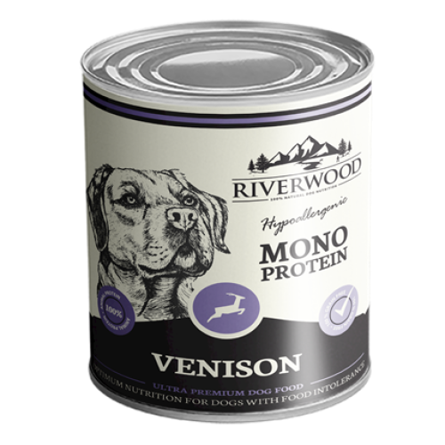 Riverwood natvoer hond Hert mono proteïne 400 gram
