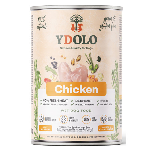 Ydolo Natvoer Adult Chicken 400 gram