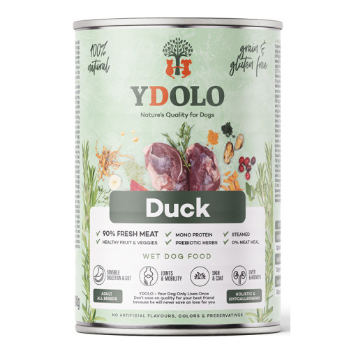 Ydolo Natvoer Adult Duck 400 gram