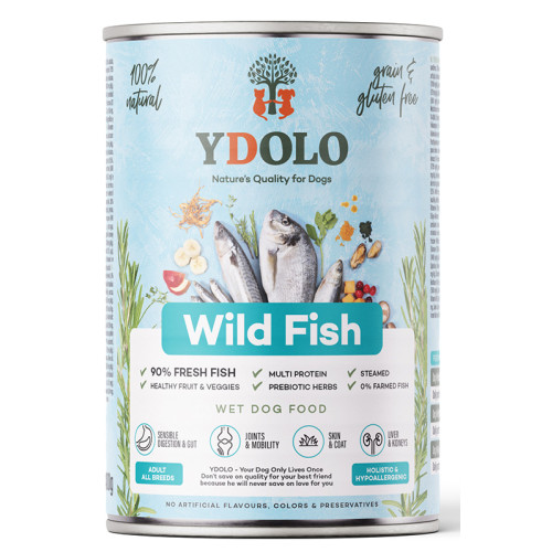 Ydolo Natvoer Adult Wild Fish 400 gram