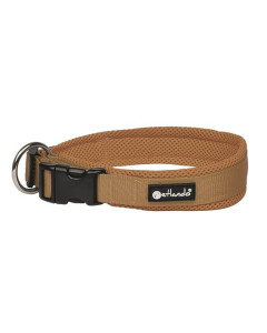 Petlando Mesh Hondenhalsband verstelbaar Cognac