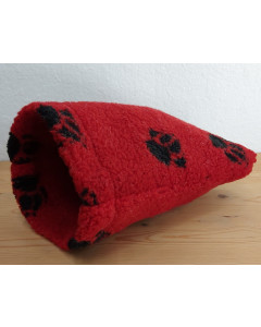 Casper Knuffelzak Red & black paws Small 24 x 27 cm