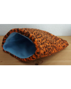 Casper Knuffelzak Light Blue & Orange Panther Small 24 x 27 cm