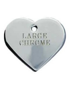 Tag heart large chroom