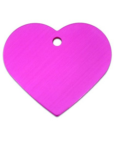 Tag heart large pink