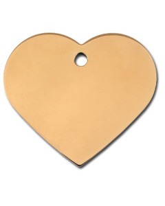 Tag heart large gold