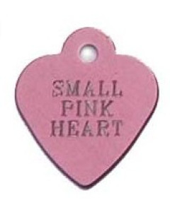 Tag heart small roze