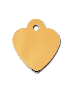 Tag heart small gold